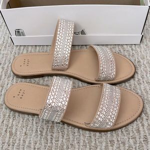 Beige sandals, never worn!